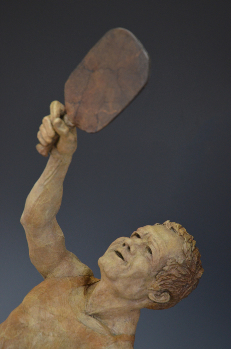 Got It! bronze sculpture by David Varnau